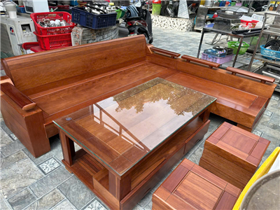 Bàn ghế gỗ hương cũ